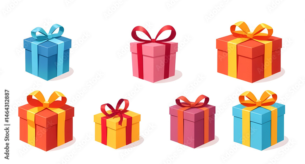 Fototapeta premium set of gift box