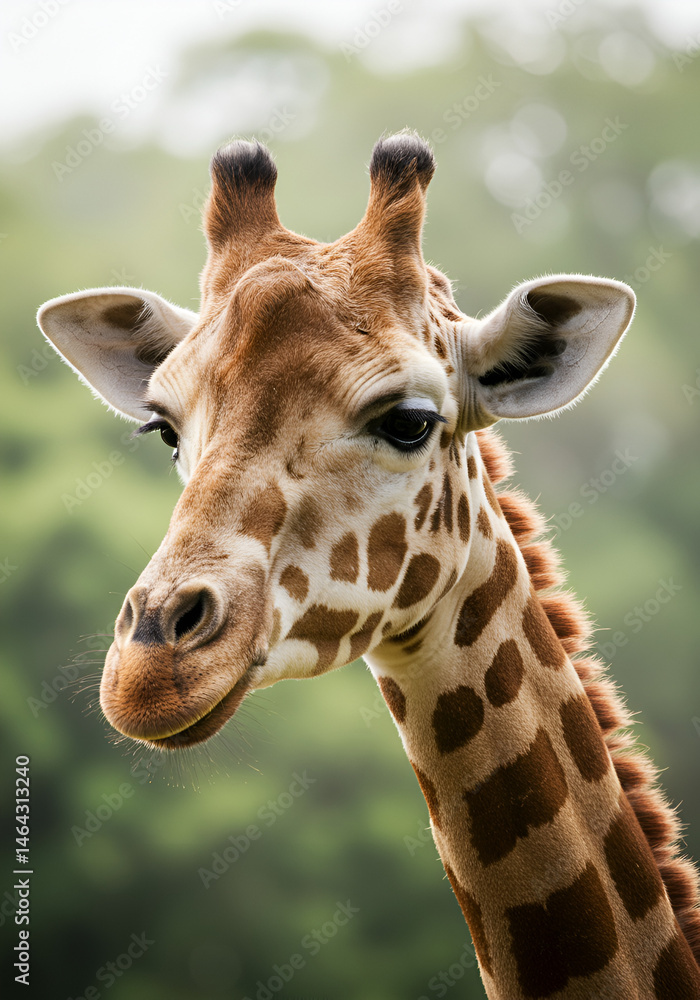 Obraz premium Close-up giraffe portrait (8)