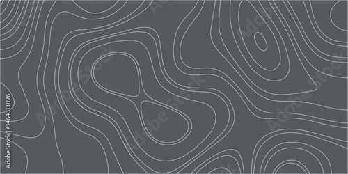 White topographic contour lines on a dark gray background.