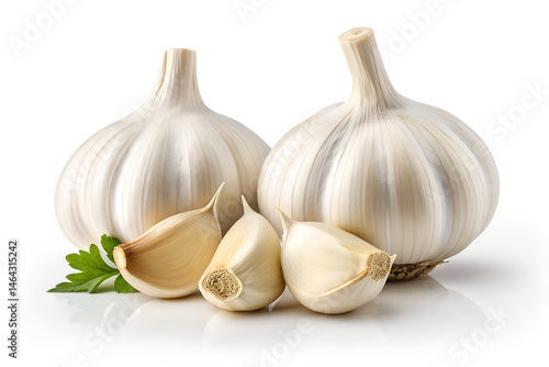 Raw Garlic Bulbs and Cloves – Pungent Culinary Essential
