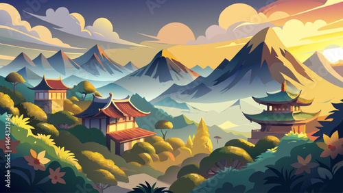 
Above, the sky stretches endlessly in shades of soft blue and gold. Below, the rolling hills of Chiang Mai cradle the pagodas like a treasured jewel, offering a timeless perspective of Thai culture a