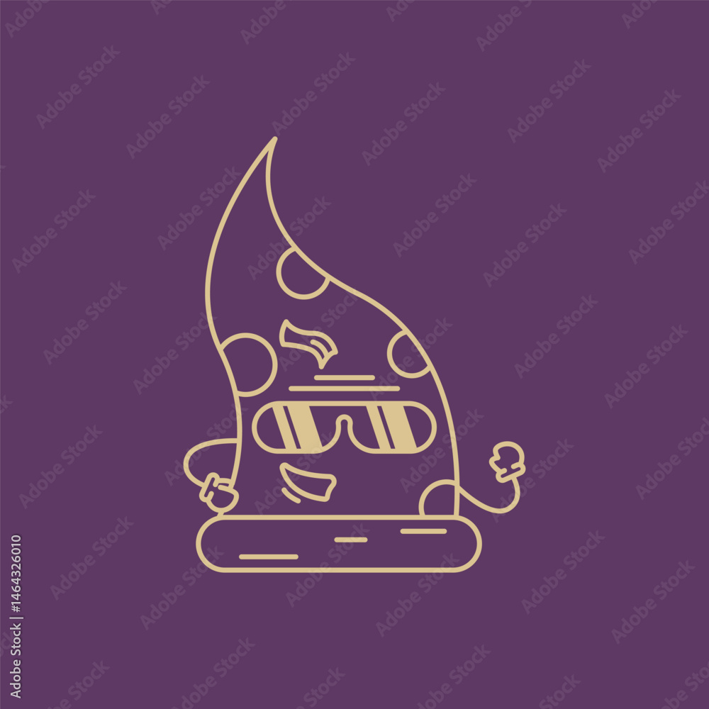 Obraz premium Pizza brand logo design template