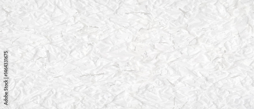 Vector crumpled paper texture in light gray and white tones. Abstract seamless background with a wrinkled sheet effect, resembling mulberry or handmade paper. Perfect for packaging design, backgrounds