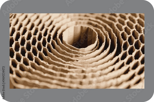 Intricate Hexagonal Honeycomb Structure: A Natural Wonder of Organized Beauty and Efficiency.