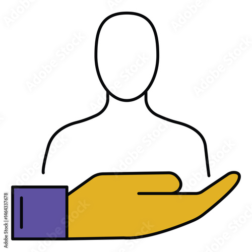 Private Legal Counsel and Client Law vector Icon design