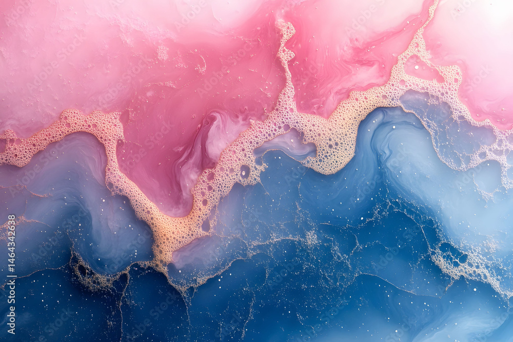 Abstract Pastel Fluid Art Design for Modern Decor and Backgrounds