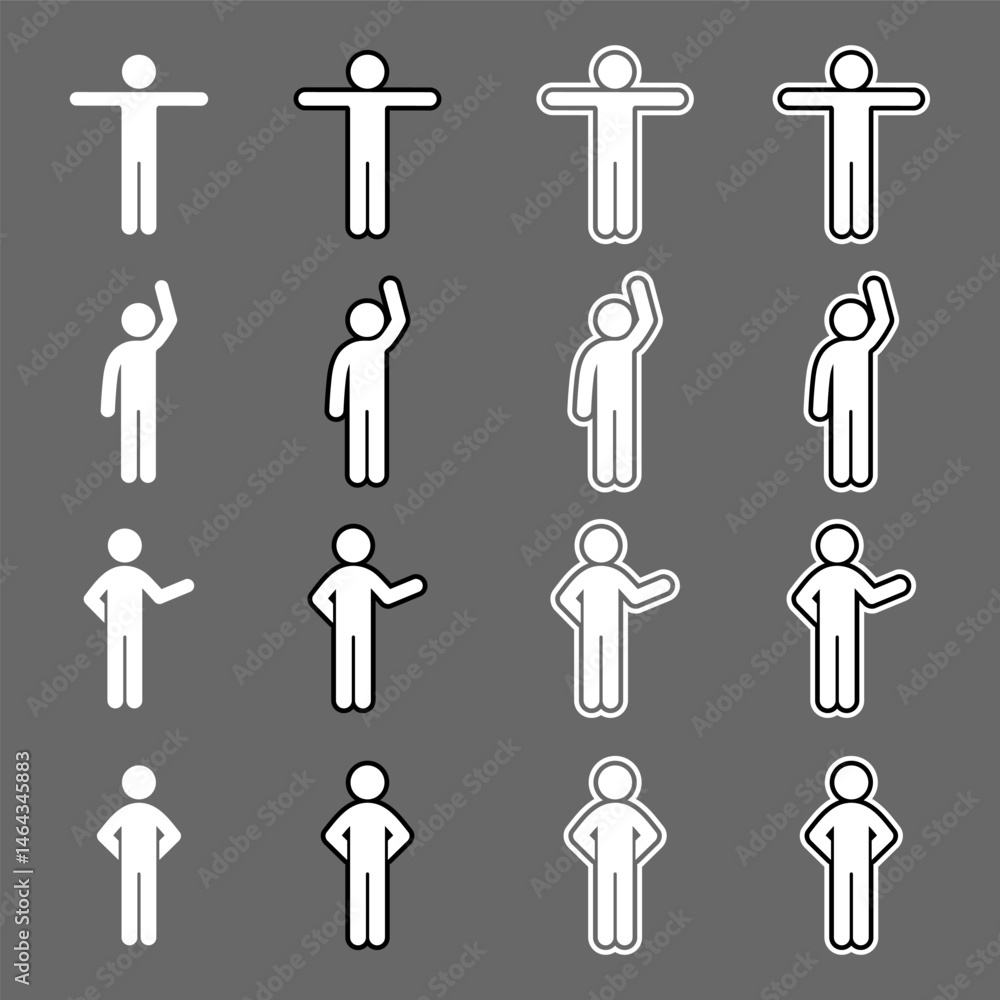 white Stickman stick man figure people stick figure stick silhouette human silhouette pictogram white Stickman stick man figure people stick figure stick silhouette human silhouette pictogram