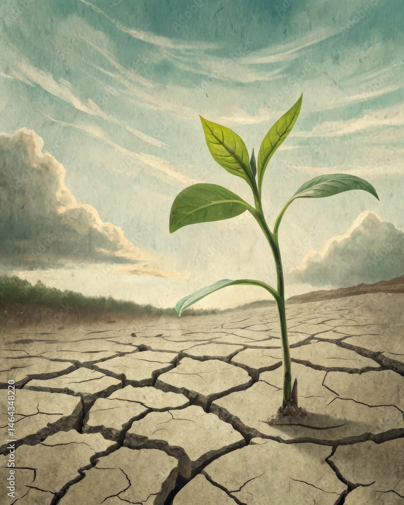 A seedling pushing through the soil highlighting resilience and the potential for growth after hardship.