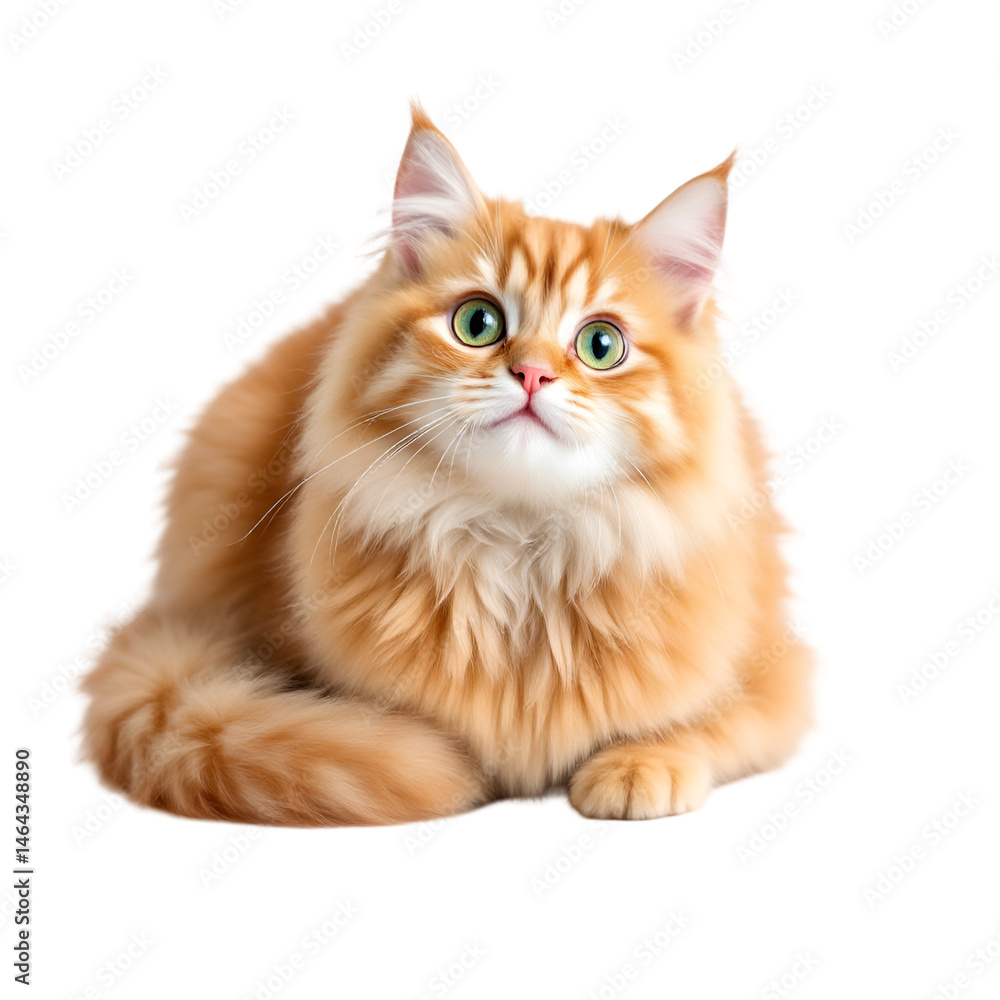 Ginger cat orange cat tabby cat fluffy cat cute cat adorable cat domestic cat feline pet animal portrait isolated white background Ginger cat orange cat tabby cat fluffy cat cute cat adorable cat domestic cat feline pet animal portrait isolated white background