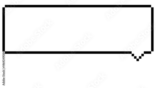 シンプルな吹き出しのドット絵