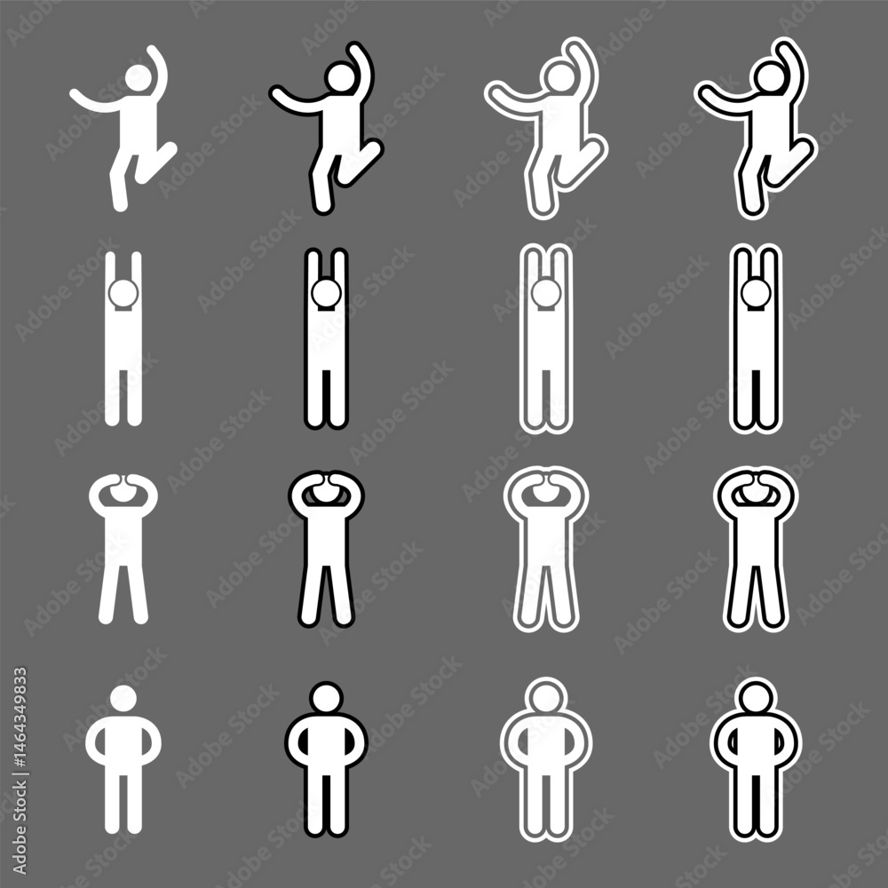 white Stickman stick man figure people stick figure stick silhouette human silhouette pictogram white Stickman stick man figure people stick figure stick silhouette human silhouette pictogram