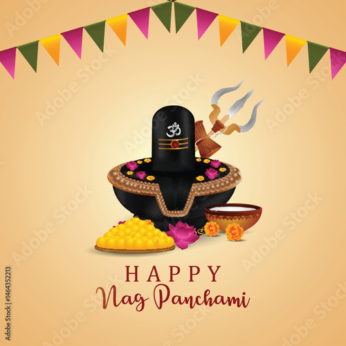 Εκτύπωση καμβά happy nag panchami festival