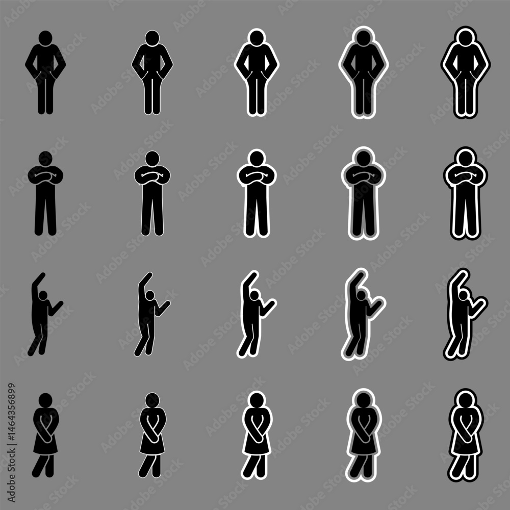 black Stickman stick man figure people stick figure stick silhouette human silhouette pictogram black Stickman stick man figure people stick figure stick silhouette human silhouette pictogram