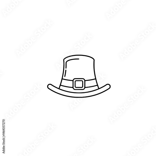 Leprechaun Hat Icon Representing Concepts of Irish Traditions and Festive Celebrations