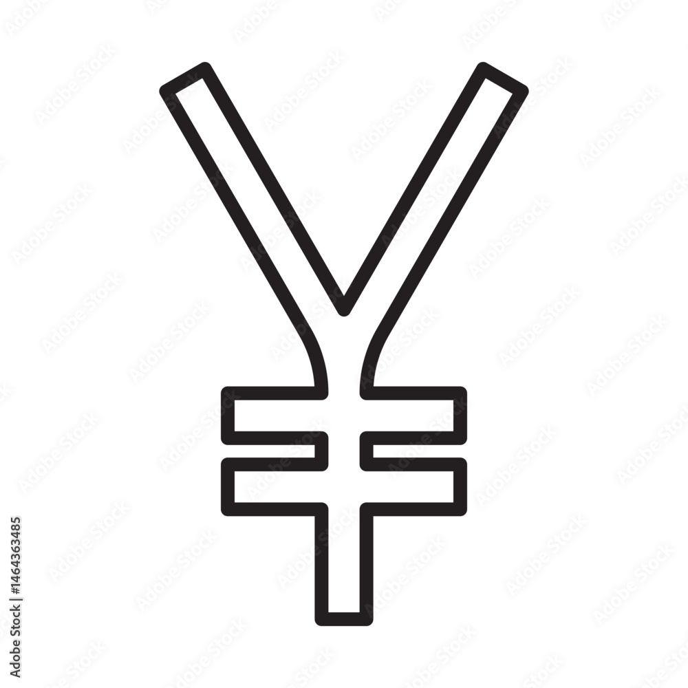Obraz premium yen sign icon design