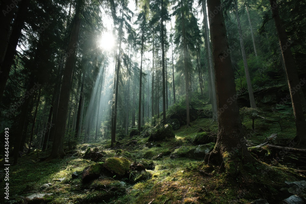 Obraz premium Forest preservation helps combat climate change