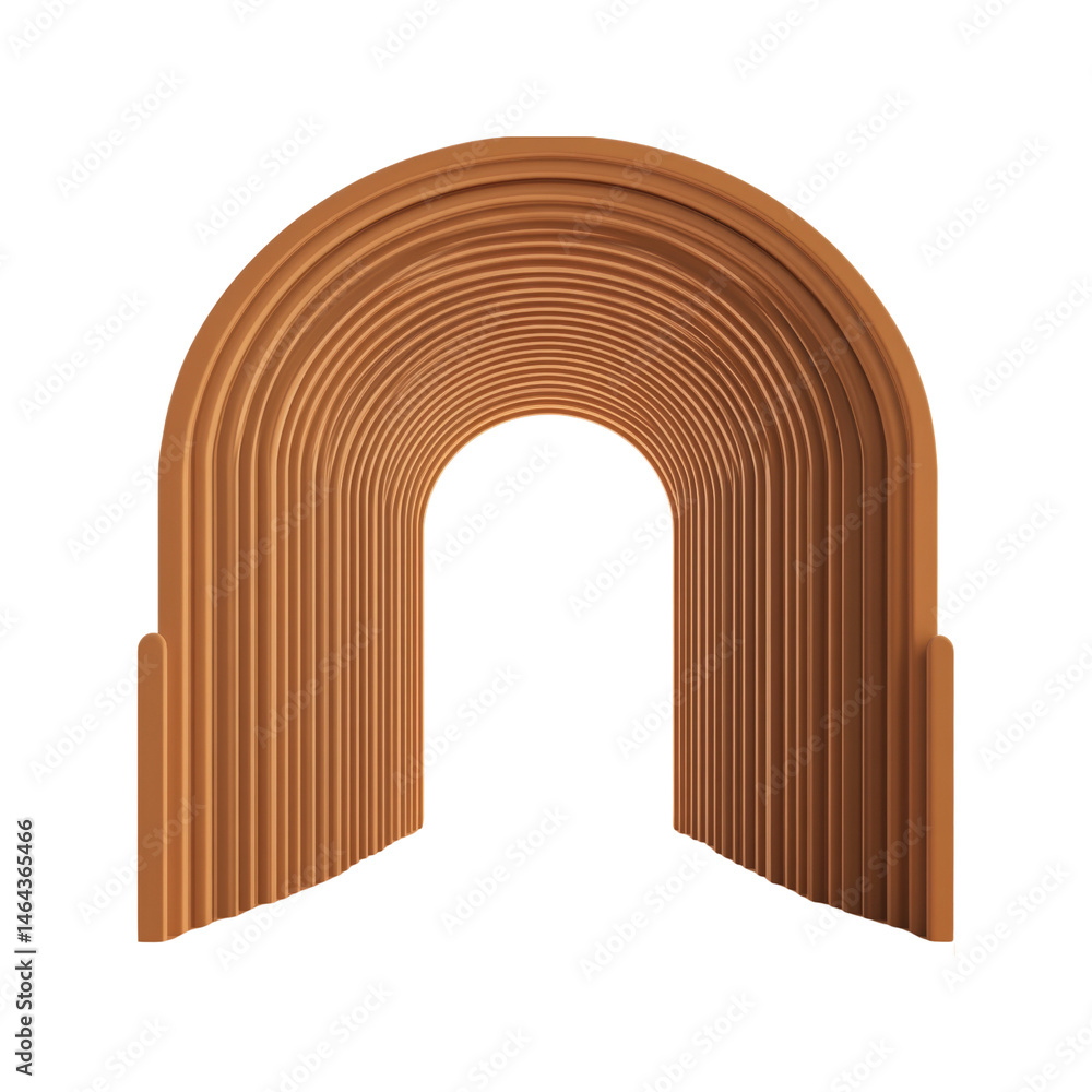 Fototapeta premium Abstract Terracotta Archway Gateway to Possibility
