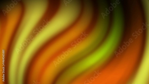 Abstract Neon – Orange and Lime Green Gradient Waves Background