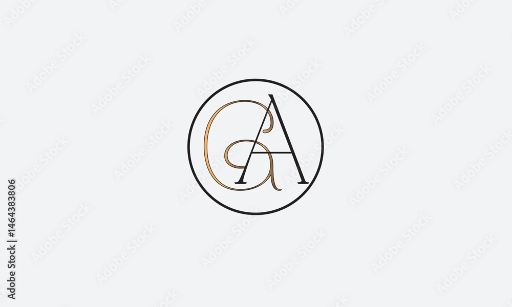 GA, AG , A , G , Abstract Letters Logo Monogram GA, AG , A , G , Abstract Letters Logo Monogram