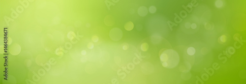 Bokeh Background on Green Summer Backdrop with Soft Blur and Light Effect. Fresh Natural Abstract Overlay with Glowing Circles and Sunlight Particles for Seasonal or Eco Design Projects