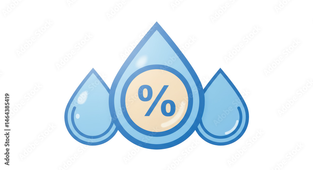Isolated Humidity Symbol Isolated Humidity Symbol