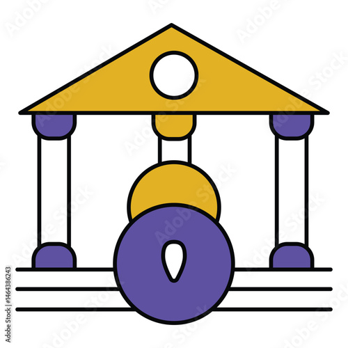 Insolvency and Legal Bankruptcy Proceedings vector Icon design