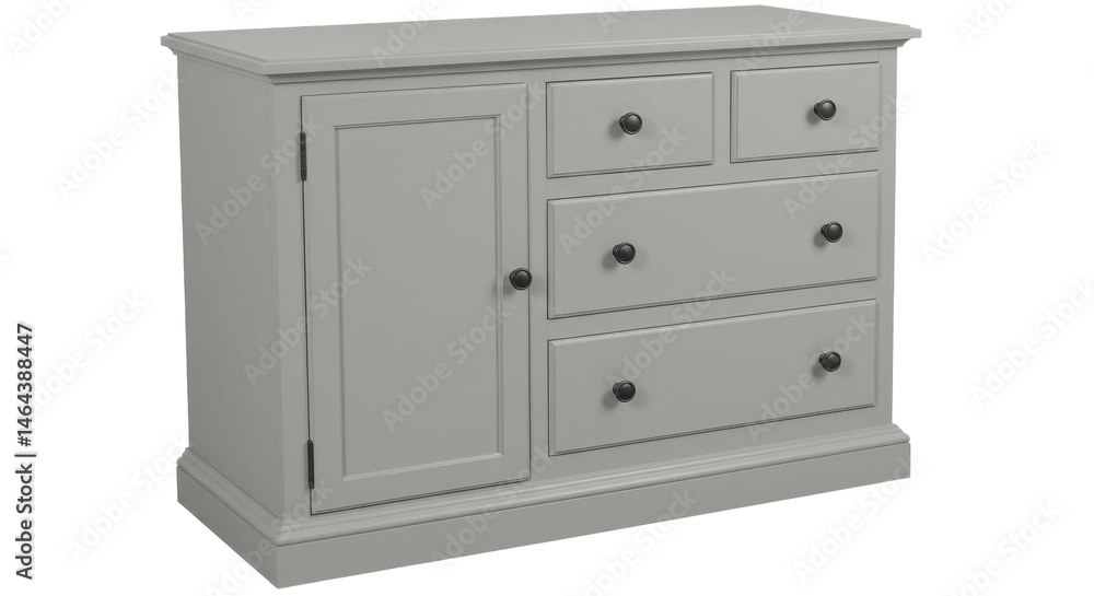 Isolated Gray Commode Isolated Gray Commode