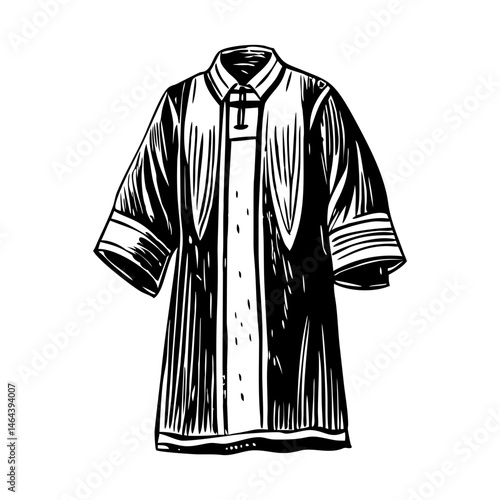 A vintage style illustration of a vestment