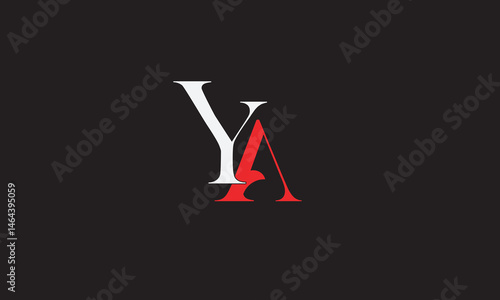  YA, AY , A , Y , Abstract Letters Logo Monogram