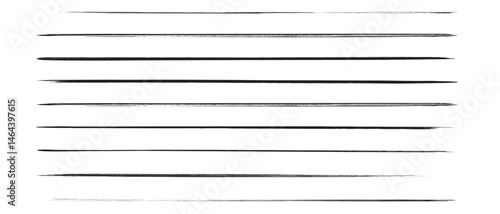 Set of artistic pen brushes.Doodles, ink brushes.Set of vector grunge brushes. Collection of strokes of markers. Set of wavy horizontal lines	