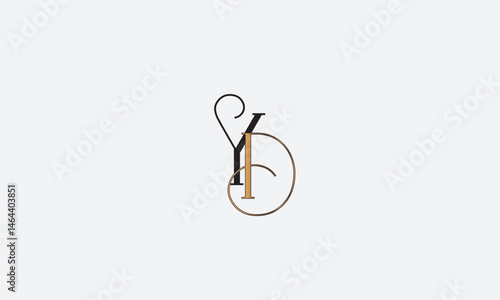 YD, DY , D , Y , Abstract Letters Logo Monogram