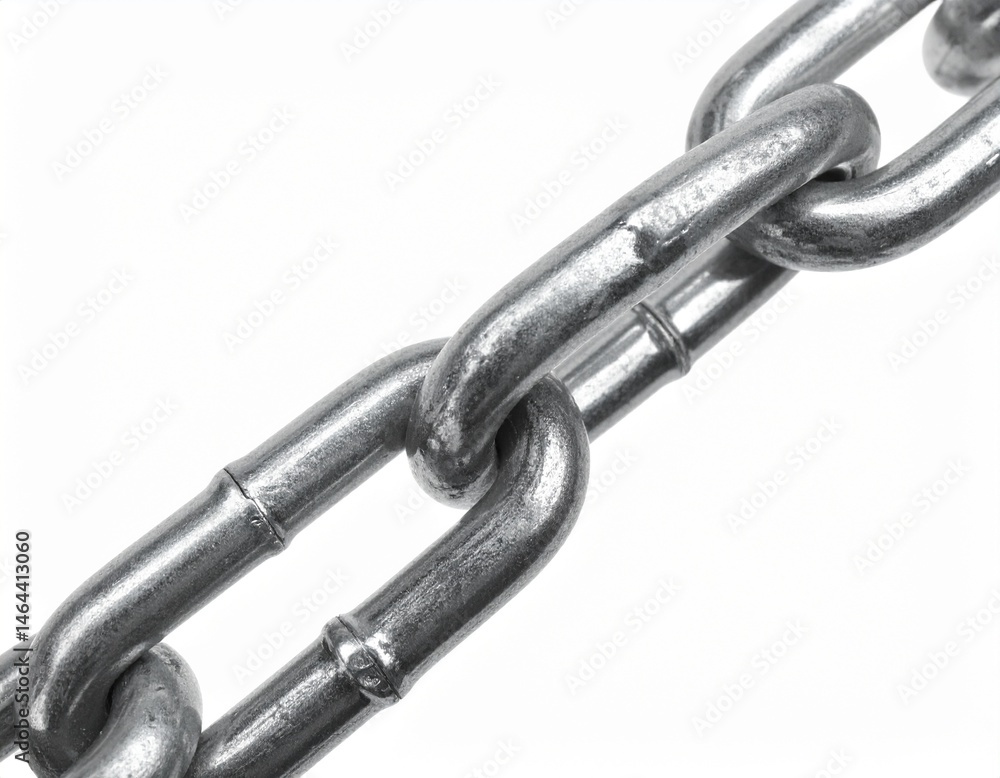 Obraz premium Chain at white background