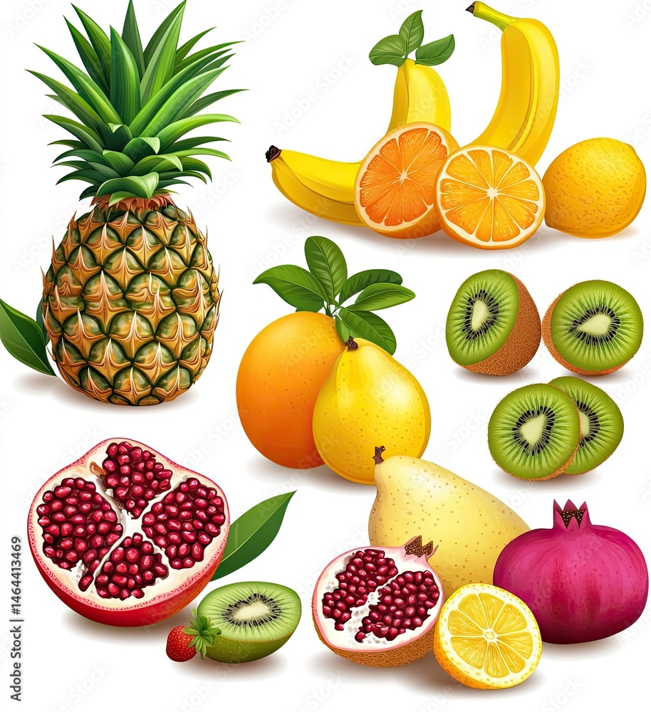 Vibrant fruit collection Vibrant fruit collection