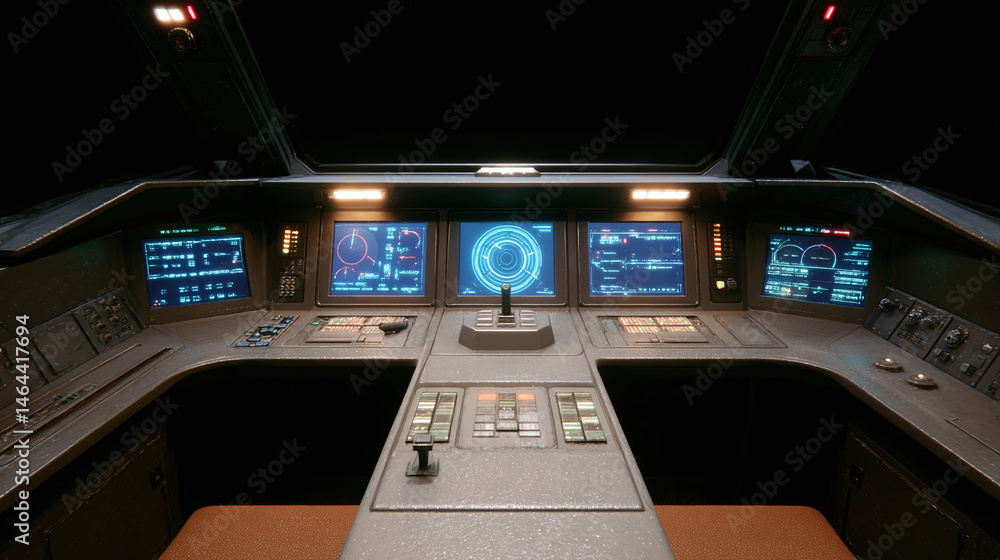 Obraz premium Futuristic Control Panel Design