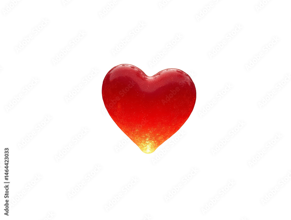A Glowing Red Heart Positioned at the Center of a Fountain That Sprays Tiny Glowing Stars A Glowing Red Heart Positioned at the Center of a Fountain That Sprays Tiny Glowing Stars