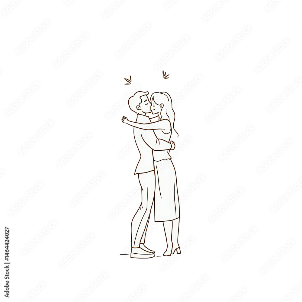 Minimal Continuous-Line Couple in a Warm Embrace – A minimal continuous-line illustration of a couple in a warm embrace, isolated on a white background. Minimal Continuous-Line Couple in a Warm Embrace – A minimal continuous-line illustration of a couple in a warm embrace, isolated on a white background.