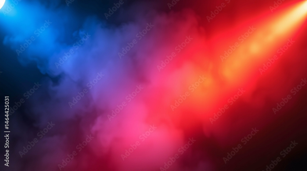 Abstract background with volumetric lights, vibrant gradient and hazy atmosphere Abstract background with volumetric lights, vibrant gradient and hazy atmosphere