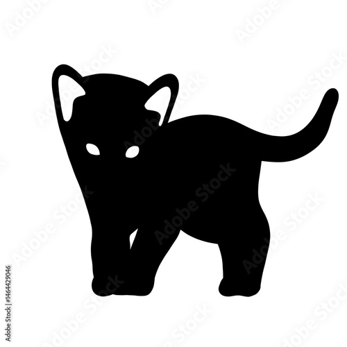 kitten silhouette