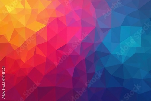 Geometric shapes in vibrant colors, abstract backdrop, bold, grid, vector