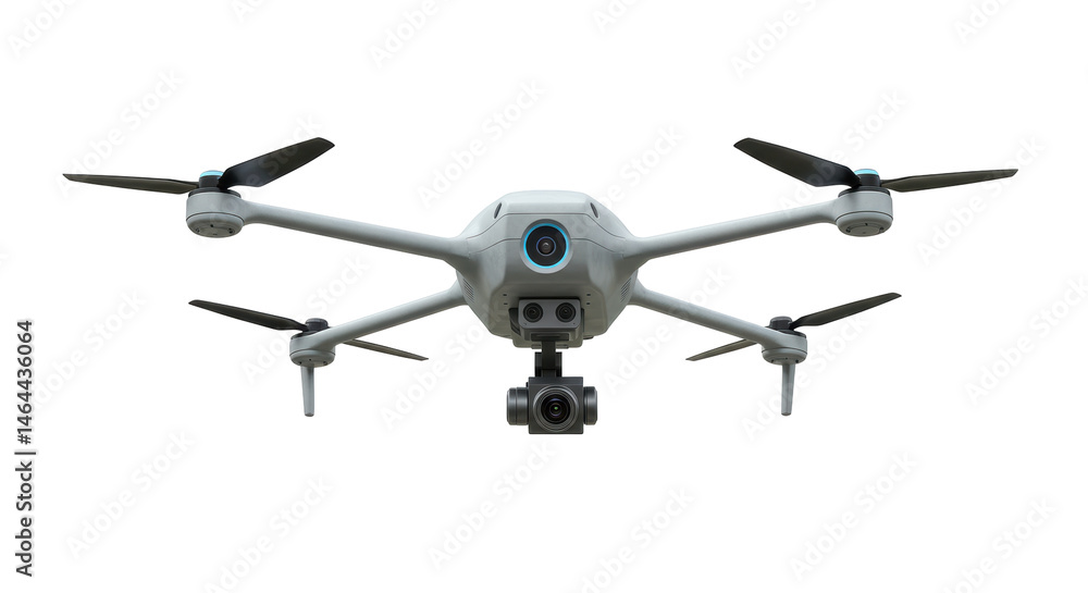Obraz premium Isolated Drone with Camera