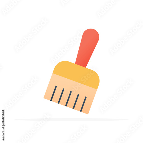 paint brush icon, colored flat vector. modern and minimalist design.