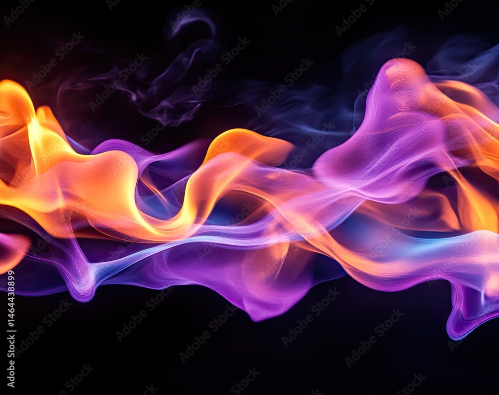 Abstract fire and smoke art Abstract fire and smoke art