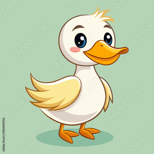 Adorable Cartoon Duckling Illustration