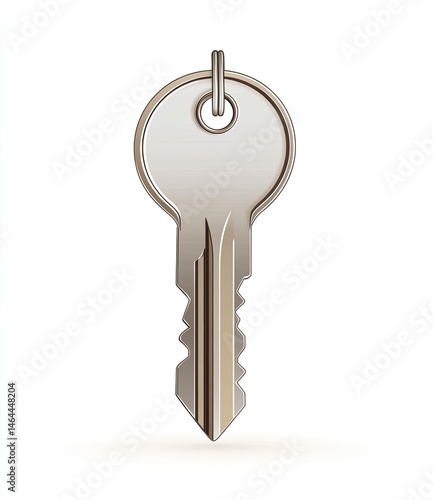 Metal key illustration