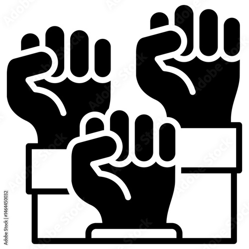 Workers Union outline mixed icon