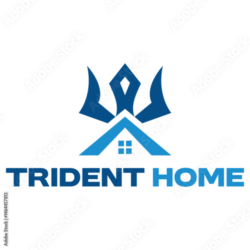 trident home property isolated on white background