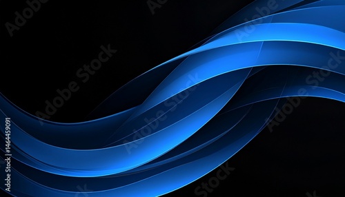 Custom AI Model color strip wave paper line. Abstract texture black horizontal copy space