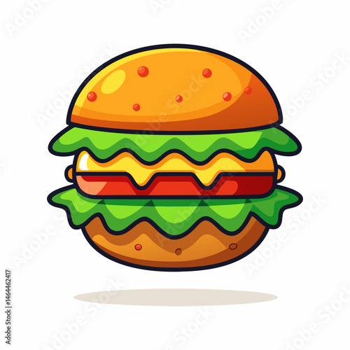 Juicy Cheeseburger.  A Mouthwatering Fast Food Delight