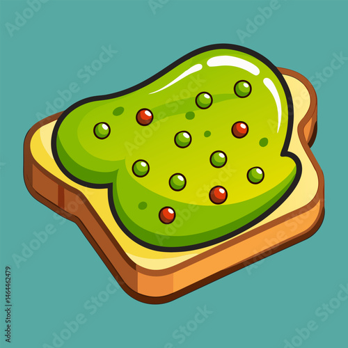 Scrumptious Avocado Toast.  A Delightful Culinary Illustration