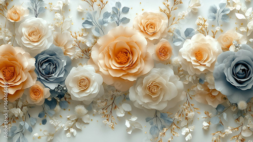 Diverse women soft focus pastel portrait group